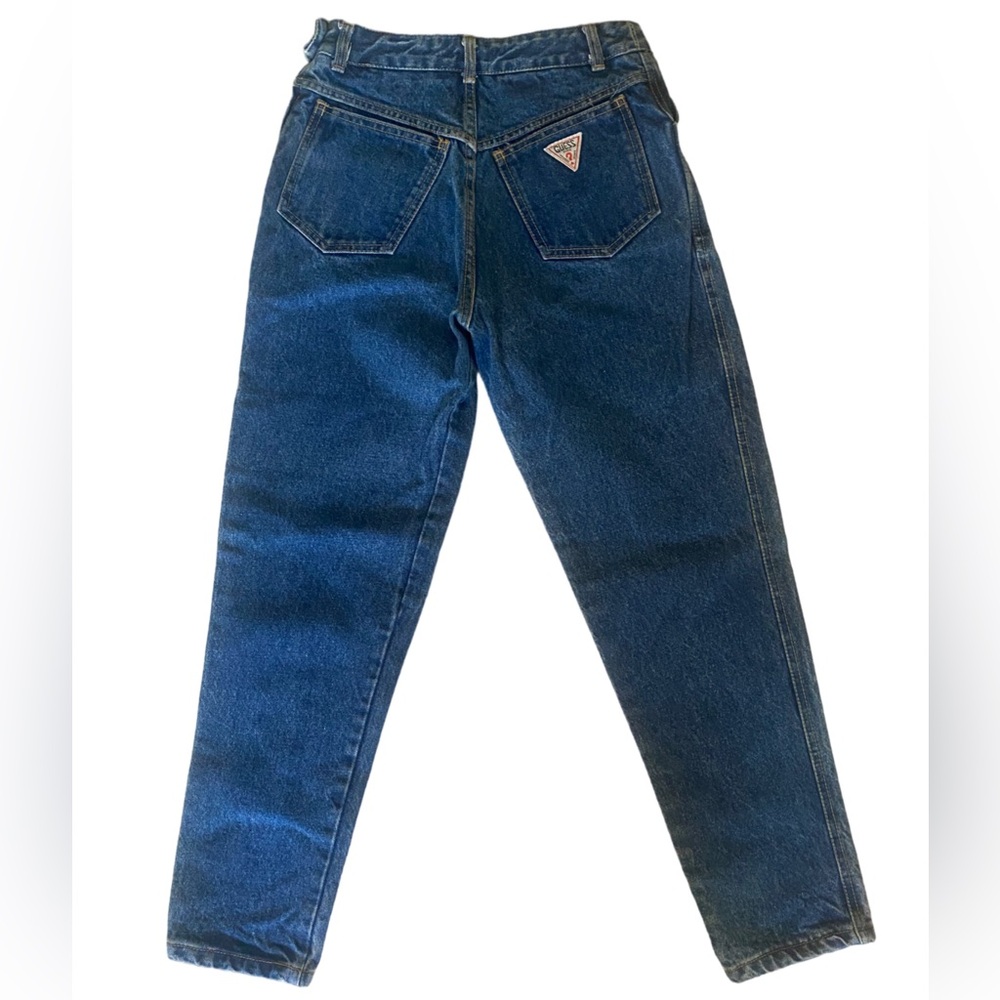 VTG 80s GUESS Georges Marciano High Rise Side Zip Denim Jean 27 Authentic HTF